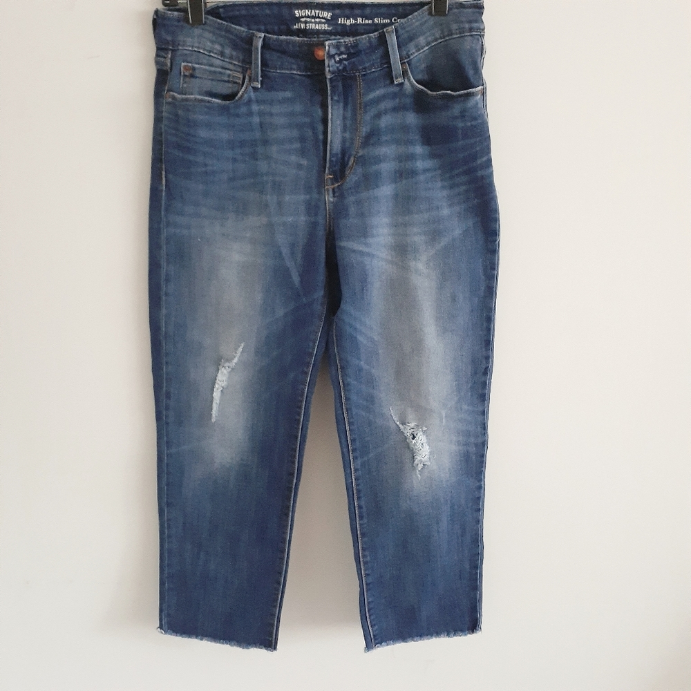 Signature By Levi Strauss High- Rise Crop